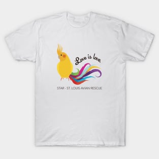 Cockatiel - Love is Love T-Shirt